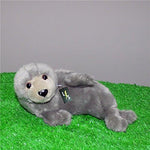 Toy - LightningStore Adorable Cute Gray Grey White Seal Stuffed Animal Doll Realistic Looking Plush Toys Plushie Children's Gifts Animals