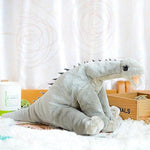 Toy - LightningStore Adorable Cute Gray Long Neck Brachiosaurus Dinosaur Doll Realistic Looking Stuffed Animal Plush Toys Plushie Children's Gifts Animals + Toy Organizer Bag Bundle