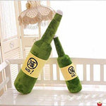 Toy - LightningStore Adorable Cute Green Japanese Chinese Alcohol Bottle Doll Realistic Looking Plush Toys Plushie Children's Gifts Animals Home Decor Decorating Supplies
