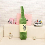 Toy - LightningStore Adorable Cute Green Japanese Chinese Alcohol Bottle Doll Realistic Looking Plush Toys Plushie Children's Gifts Animals Home Decor Decorating Supplies