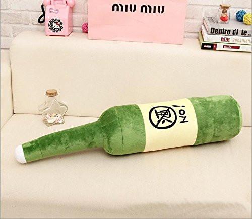 Toy - LightningStore Adorable Cute Green Japanese Chinese Alcohol Bottle Doll Realistic Looking Plush Toys Plushie Children's Gifts Animals Home Decor Decorating Supplies