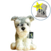 Toy - LightningStore Adorable Cute Grey Gray And White Schnauzer Dog Puppy Stuffed Animal Doll Realistic Looking Plush Toys Plushie Children's Gifts Animals + Toy Organizer Bag Bundle