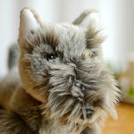 Toy - LightningStore Adorable Cute Grey Gray Schnauzer Dog Puppy Stuffed Animal Doll Realistic Looking Plush Toys Plushie Children's Gifts Animals
