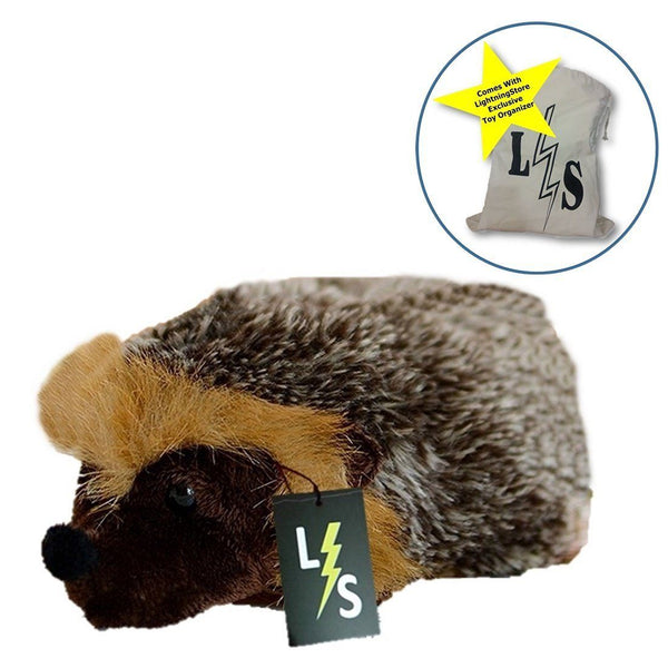 Toy - LightningStore Adorable Cute Hedgehog Doll Realistic Looking Stuffed Animal Plush Toys Plushie Children's Gifts Animals + Toy Organizer Bag Bundle