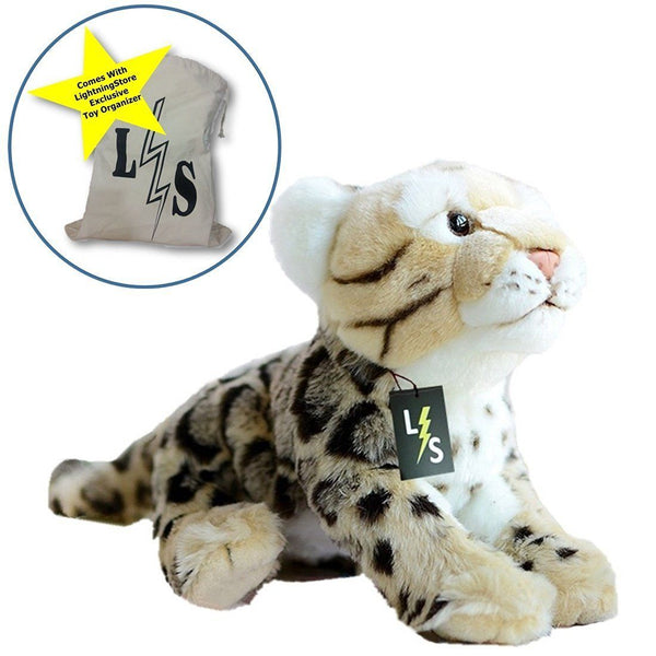 Toy - LightningStore Adorable Cute Jaguar Cheetah Turtle Leopard Stuffed Animal Doll Realistic Looking Plush Toys Plushie Children's Gifts Animals + Toy Organizer Bag Bundle