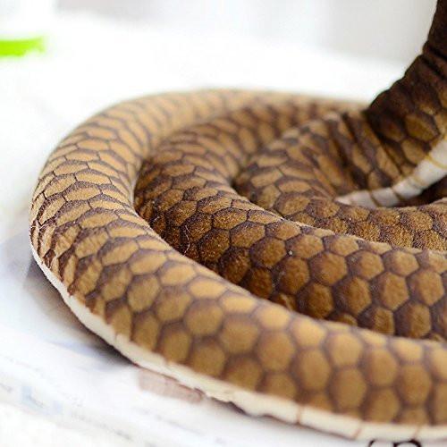 Toy - LightningStore Adorable Cute King Cobra Serpent Snake Doll Realistic Looking Stuffed Animal Plush Toys Plushie Children's Gifts Animals + Toy Organizer Bag Bundle