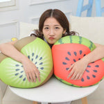 Toy - LightningStore Adorable Cute Kiwi Watermelon Fruit Pillow Cushion Stuffed Animal Doll Realistic Looking Plush Toys Plushie Children's Gifts Animals