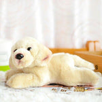Toy - LightningStore Adorable Cute Labrador Golden Retriever Puppy Baby Dog Doll Realistic Looking Stuffed Animal Plush Toys Plushie Children's Gifts Animals + Toy Organizer Bag Bundle
