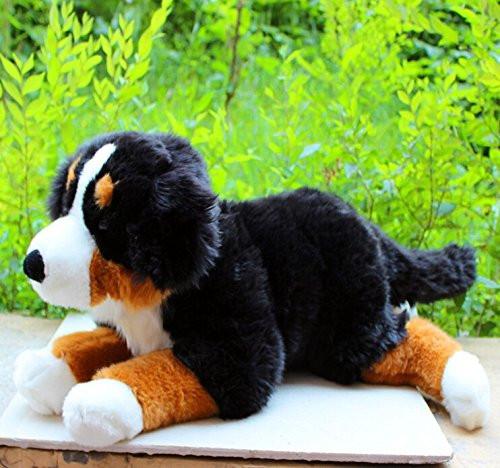 LightningStore Adorable Cute Black and Brown Herding Dog Doll Realisti