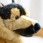 Toy - LightningStore Adorable Cute Lying Sleeping German Shepard Puppy Baby Dog Doll Realistic Looking Stuffed Animal Plush Toys Plushie Children's Gifts Animals + Toy Organizer Bag Bundle