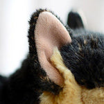 Toy - LightningStore Adorable Cute Lying Sleeping German Shepard Puppy Baby Dog Doll Realistic Looking Stuffed Animal Plush Toys Plushie Children's Gifts Animals + Toy Organizer Bag Bundle