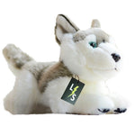 Toy - LightningStore Adorable Cute Lying Sleeping Siberian Husky Puppy Baby Dog Doll Realistic Looking Stuffed Animal Plush Toys Plushie Children's Gifts Animals