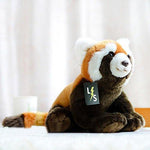 Toy - LightningStore Adorable Cute Orange And Black Sitting Red Panda Doll Realistic Looking Stuffed Animal Plush Toys Plushie Children's Gifts Animals + Toy Organizer Bag Bundle