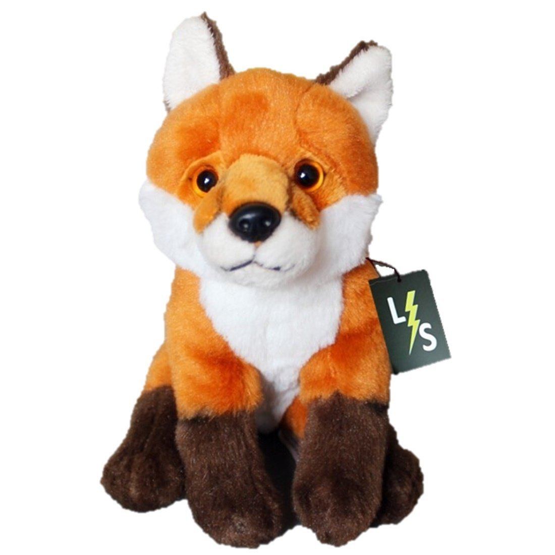 LightningStore Adorable Cute Orange Fox Wolf Doll Realistic Looking St
