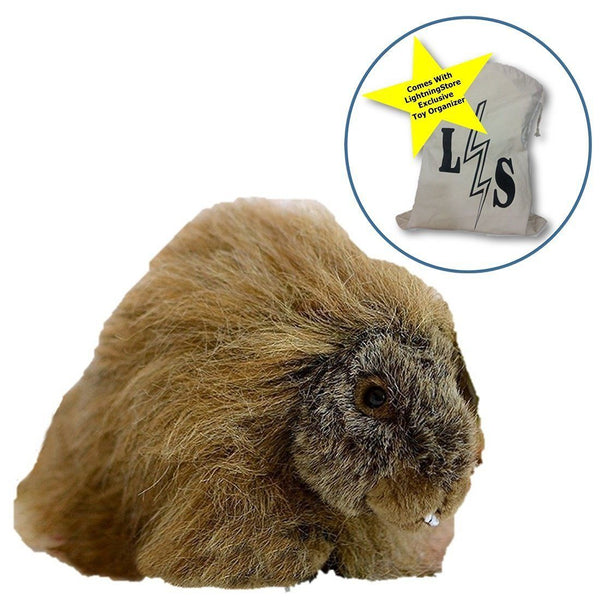Toy - LightningStore Adorable Cute Porcupine Squirrel Hybrid Doll Realistic Looking Stuffed Animal Plush Toys Plushie Children's Gifts Animals + Toy Organizer Bag Bundle