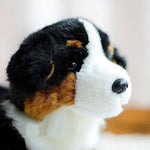 Toy - LightningStore Adorable Cute Saint Bernard Bernese Mountain Dog Puppy Stuffed Animal Doll Realistic Looking Plush Toys Plushie Children's Gifts Animals