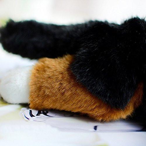 Toy - LightningStore Adorable Cute Saint Bernard Bernese Mountain Dog Puppy Stuffed Animal Doll Realistic Looking Plush Toys Plushie Children's Gifts Animals