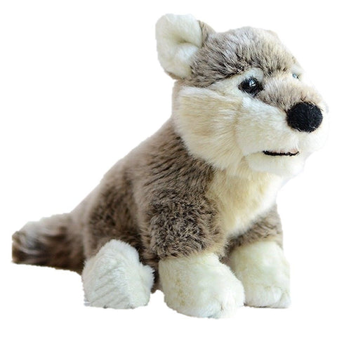 Toy - LightningStore Adorable Cute Siberian Husky Puppy Baby Dog Doll Realistic Looking Stuffed Animal Plush Toys Plushie Children's Gifts Animals