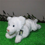 Toy - LightningStore Adorable Cute Sitting Baby White Tiger Cub Brothers Stuffed Animal Doll Realistic Looking Plush Toys Plushie Children's Gifts Animals