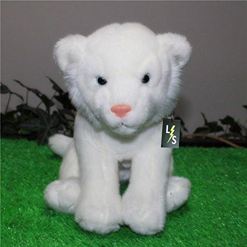 Toy - LightningStore Adorable Cute Sitting Baby White Tiger Cub Brothers Stuffed Animal Doll Realistic Looking Plush Toys Plushie Children's Gifts Animals