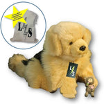 Toy - LightningStore Adorable Cute Sitting Border Collie German Sheperd Puppy Dog Stuffed Animal Doll Realistic Looking Plush Toys Plushie Children's Gifts Animals + Toy Organizer Bag Bundle
