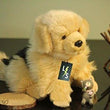 Toy - LightningStore Adorable Cute Sitting Border Collie German Sheperd Puppy Dog Stuffed Animal Doll Realistic Looking Plush Toys Plushie Children's Gifts Animals + Toy Organizer Bag Bundle