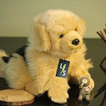 Toy - LightningStore Adorable Cute Sitting Border Collie German Sheperd Puppy Dog Stuffed Animal Doll Realistic Looking Plush Toys Plushie Children's Gifts Animals + Toy Organizer Bag Bundle