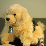 Toy - LightningStore Adorable Cute Sitting Border Collie German Sheperd Puppy Dog Stuffed Animal Doll Realistic Looking Plush Toys Plushie Children's Gifts Animals + Toy Organizer Bag Bundle
