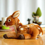 Toy - LightningStore Adorable Cute Sitting Deer Baby Stuffed Animal Doll Realistic Looking Plush Toys Plushie Children's Gifts Animals