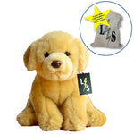 Toy - LightningStore Adorable Cute Sitting Golden Retriever Labrador Puppy Dog Stuffed Animal Doll Realistic Looking Plush Toys Plushie Children's Gifts Animals + Toy Organizer Bag Bundle