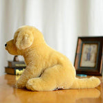Toy - LightningStore Adorable Cute Sitting Golden Retriever Labrador Puppy Dog Stuffed Animal Doll Realistic Looking Plush Toys Plushie Children's Gifts Animals + Toy Organizer Bag Bundle