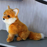 Toy - LightningStore Adorable Cute Sitting Lying Sleeping Fox Wolf Stuffed Animal Doll Realistic Looking Plush Toys Plushie Children's Gifts Animals