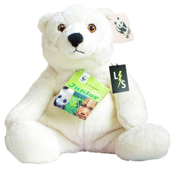Toy - LightningStore Adorable Cute Sitting White Polar Bear Stuffed Animal Doll Realistic Looking Plush Toys Plushie Children's Gifts Animals
