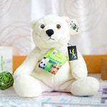 Toy - LightningStore Adorable Cute Sitting White Polar Bear Stuffed Animal Doll Realistic Looking Plush Toys Plushie Children's Gifts Animals