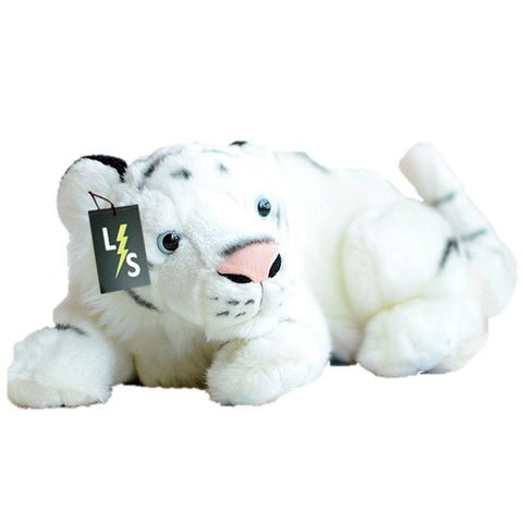 Toy - LightningStore Adorable Cute Sleeping Lying Bengal White Siberian Tiger Stuffed Animal Doll Realistic Looking Plush Toys Plushie Children's Gifts Animals