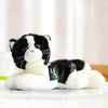 Toy - LightningStore Adorable Cute Sleeping Lying Black And White Oreo Cookie And Cream Cat Kitten Stuffed Animal Doll Realistic Looking Plush Toys Plushie Children's Gifts Animals