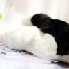 Toy - LightningStore Adorable Cute Sleeping Lying Black And White Oreo Cookie And Cream Cat Kitten Stuffed Animal Doll Realistic Looking Plush Toys Plushie Children's Gifts Animals