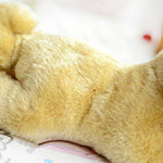 Toy - LightningStore Adorable Cute Sleeping Lying Shar Pei Bulldog Puppy Baby Dog Doll Realistic Looking Stuffed Animal Plush Toys Plushie Children's Gifts Animals