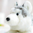 Toy - LightningStore Adorable Cute Sleeping Lying Siberian Husky Dog Doll Realistic Looking Stuffed Animal Plush Toys Plushie Children's Gifts Animals
