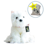 Toy - LightningStore Adorable Cute West Highland White Terrier Puppy Baby Dog Doll Realistic Looking Stuffed Animal Plush Toys Plushie Children's Gifts Animals + Toy Organizer Bag Bundle