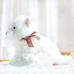 Toy - LightningStore Adorable Cute West Highland White Terrier Puppy Baby Dog Doll Realistic Looking Stuffed Animal Plush Toys Plushie Children's Gifts Animals + Toy Organizer Bag Bundle
