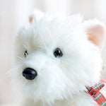 Toy - LightningStore Adorable Cute West Highland White Terrier Puppy Baby Dog Doll Realistic Looking Stuffed Animal Plush Toys Plushie Children's Gifts Animals + Toy Organizer Bag Bundle