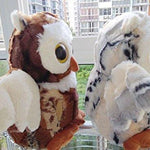 Toy - LightningStore Adorable Cute White And Brown Owl Set Dolls Realistic Looking Stuffed Animal Plush Toys Plushie Children's Gifts Animals