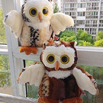 Toy - LightningStore Adorable Cute White And Brown Owl Set Dolls Realistic Looking Stuffed Animal Plush Toys Plushie Children's Gifts Animals