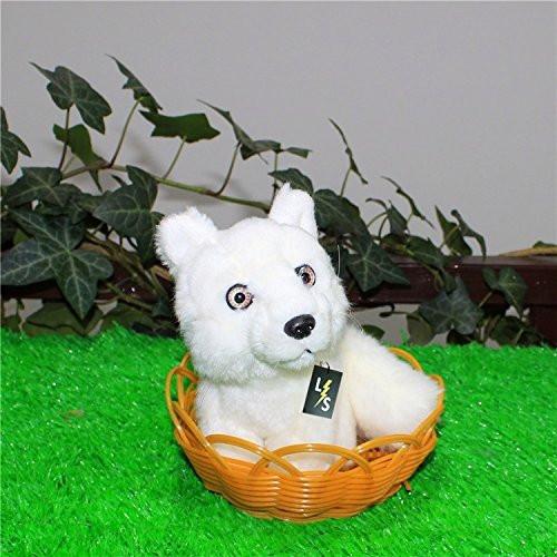Toy - LightningStore Adorable Cute White Baby Fox Wolf Stuffed Animal Doll Realistic Looking Plush Toys Plushie Children's Gifts Animals