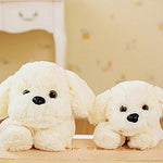 Toy - LightningStore Adorable Cute White Cream Puppy Dog Doll Realistic Looking Stuffed Animal Plush Toys Plushie Children's Gifts Animals + Toy Organizer Bag Bundle