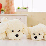 Toy - LightningStore Adorable Cute White Cream Puppy Dog Doll Realistic Looking Stuffed Animal Plush Toys Plushie Children's Gifts Animals + Toy Organizer Bag Bundle