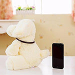 Toy - LightningStore Adorable Cute White Cream Puppy Dog Doll Realistic Looking Stuffed Animal Plush Toys Plushie Children's Gifts Animals + Toy Organizer Bag Bundle