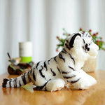 Toy - LightningStore Adorable Cute White Siberian Bengal Tiger Stuffed Animal Doll Realistic Looking Plush Toys Plushie Children's Gifts Animals