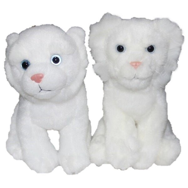 Toy - LightningStore Adorable White Tiger Cub Baby Dolls Realistic Looking Stuffed Animal Plush Toys Plushie Children's Gifts Animals